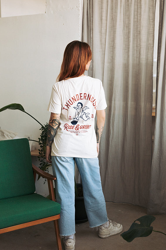 Rise & Grind T-Shirt - Vintage White