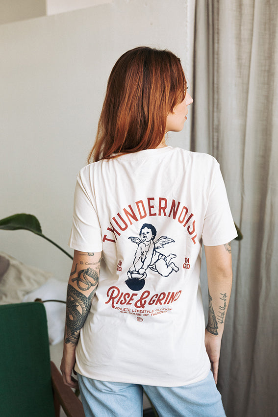 Rise & Grind T-Shirt - Vintage White