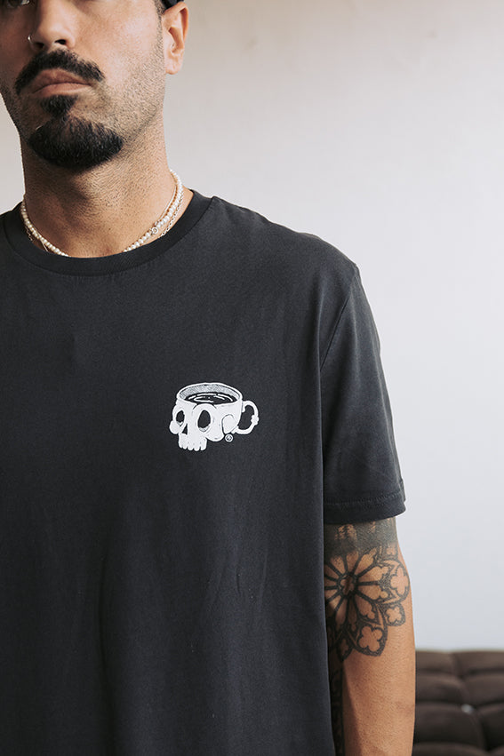 Caffeine & Weights T-Shirt - Washed Black