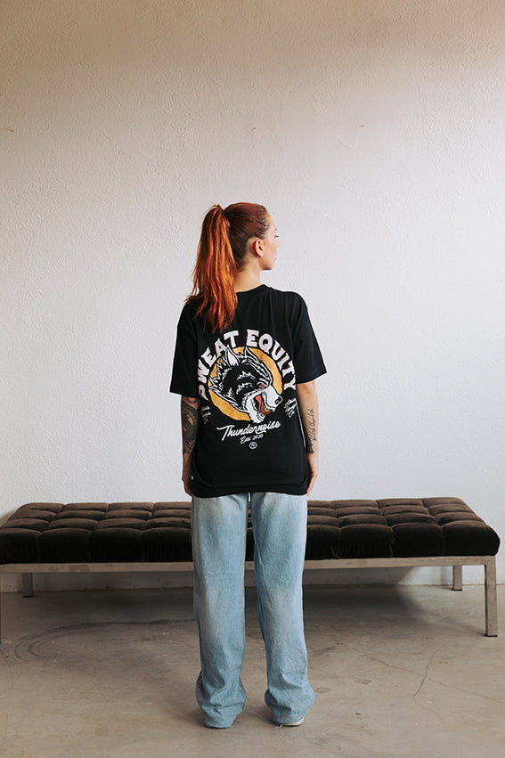 Sweat Equity Oversize T-shirt - Black