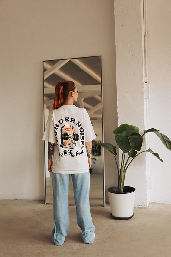 No Time To Rest Oversize T-shirt - Off White