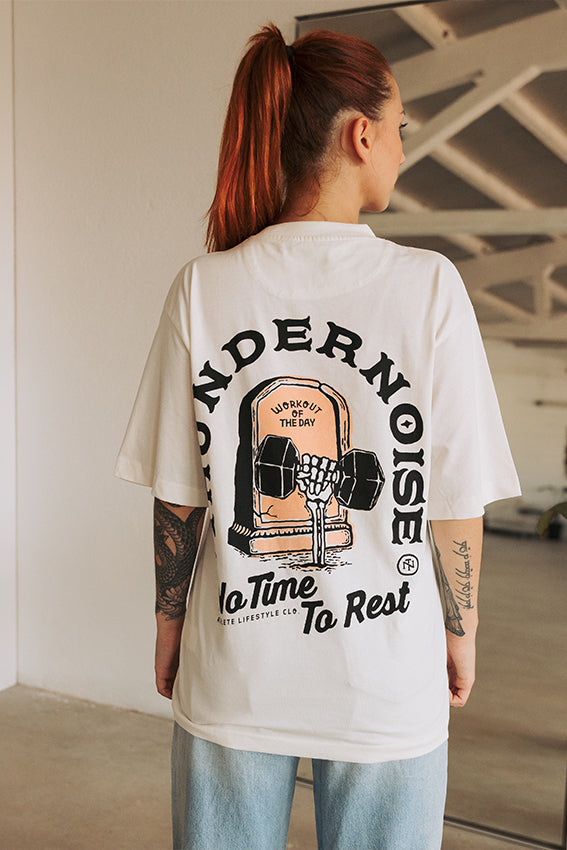 No Time To Rest Oversize T-shirt - Off White