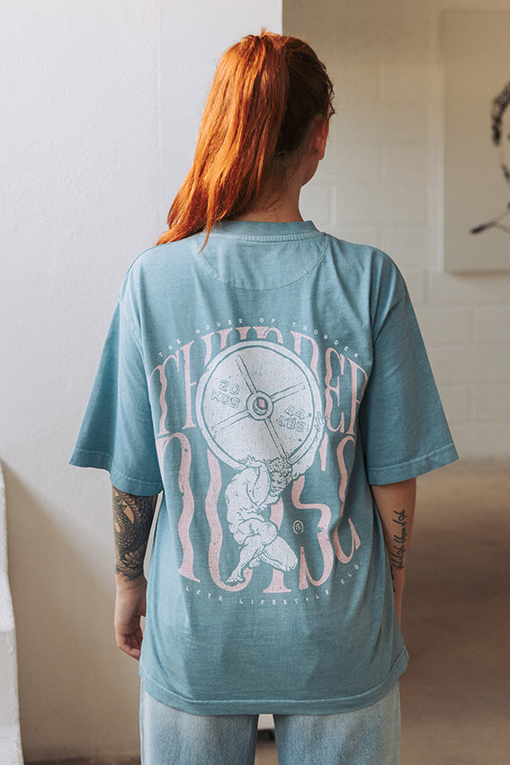 Atlas Oversize T-shirt - Washed Blue