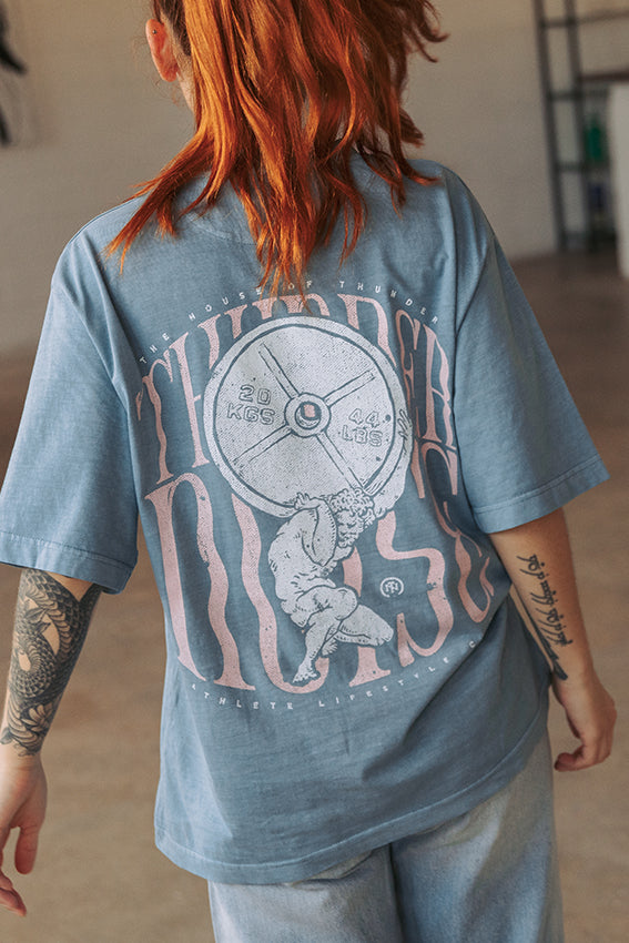 Atlas Oversize T-shirt - Washed Blue