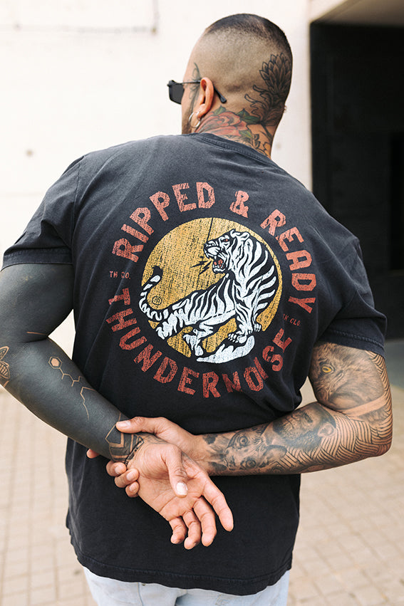 Ripped & Ready T-Shirt - Washed Black