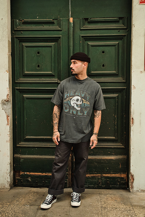 Heavy Reps Only - Oversize T-Shirt - Washed Dark Grey — Ansicht 4