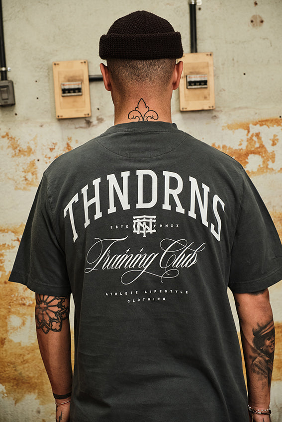 Training Club - Oversize T-Shirt - Washed Dark Grey — Ansicht 3