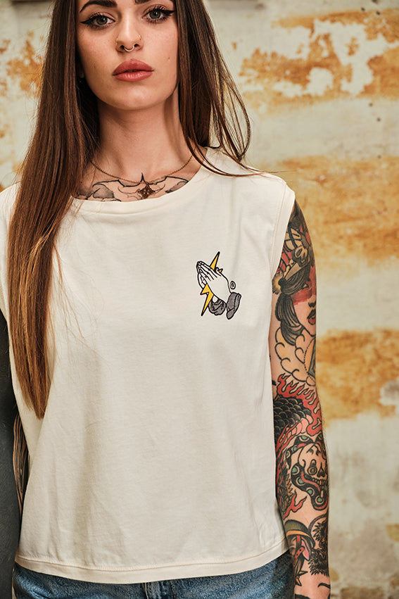Only Wod Can Judge Me Cropped Tank Top — Ansicht 4