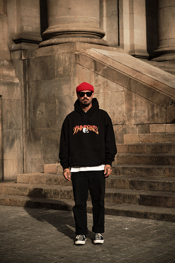 Ass to Grass Oversize Hoodie - Black — Ansicht 5
