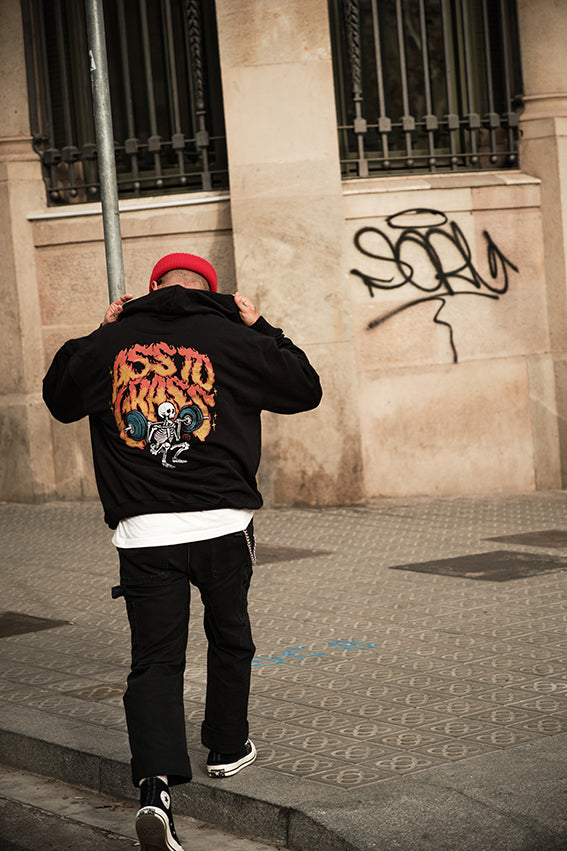 Ass to Grass Oversize Hoodie - Black — Ansicht 7