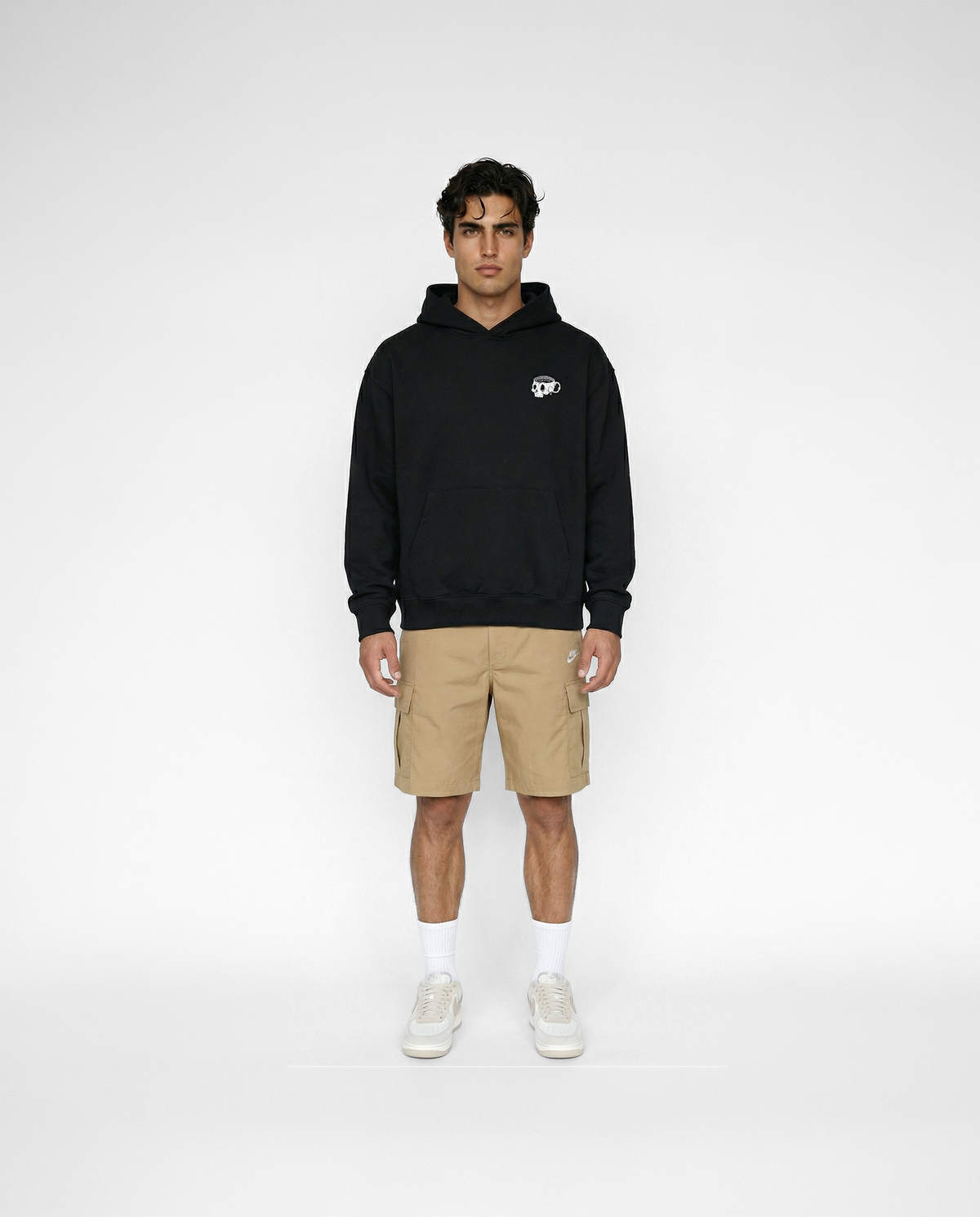 Caffeine & Weights Oversize Hoodie - Black — Vista 5