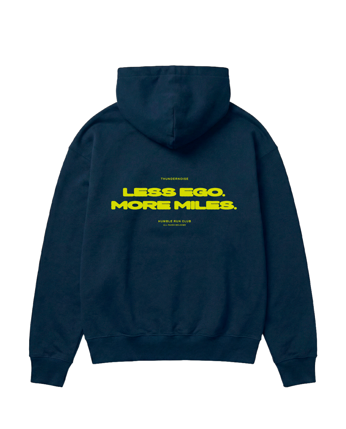 Less Ego Oversize Hoodie Navy - Flat Lay Back — Vue 1