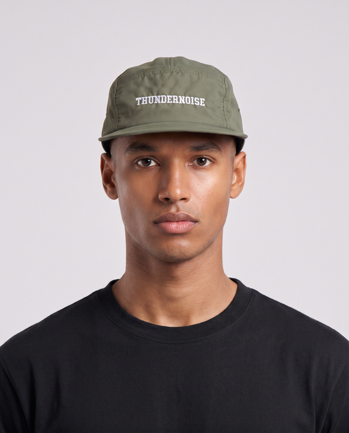 Thundernoise Nylon Ripstop Cap Khaki - Model Front — Ansicht 2