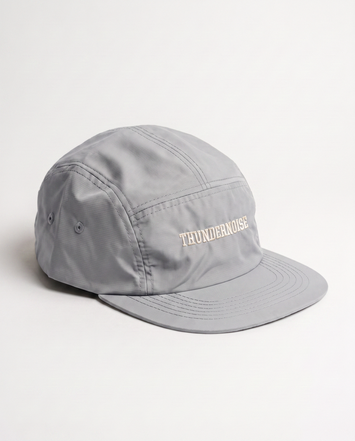 Thundernoise Nylon Ripstop Cap Light Grey - Three Quarter — Vue 4
