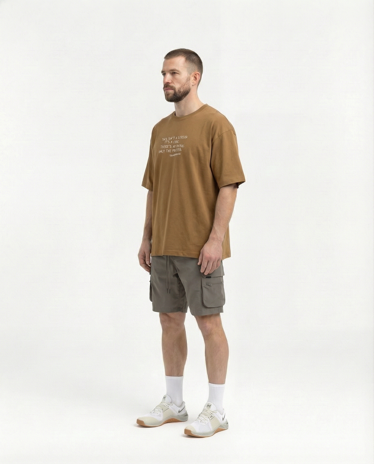 Sisyphus Relaxed Tee Brown - Lifestyle — Ansicht 2