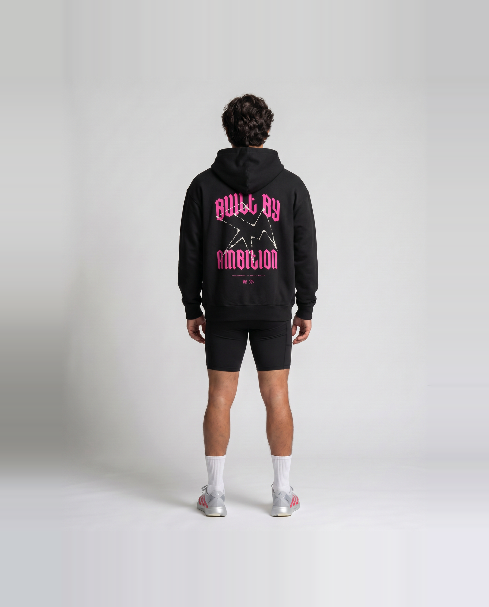 Thundernoise x Sergio Martín Miami Edition Oversize Hoodie Black - model back — Vue 5