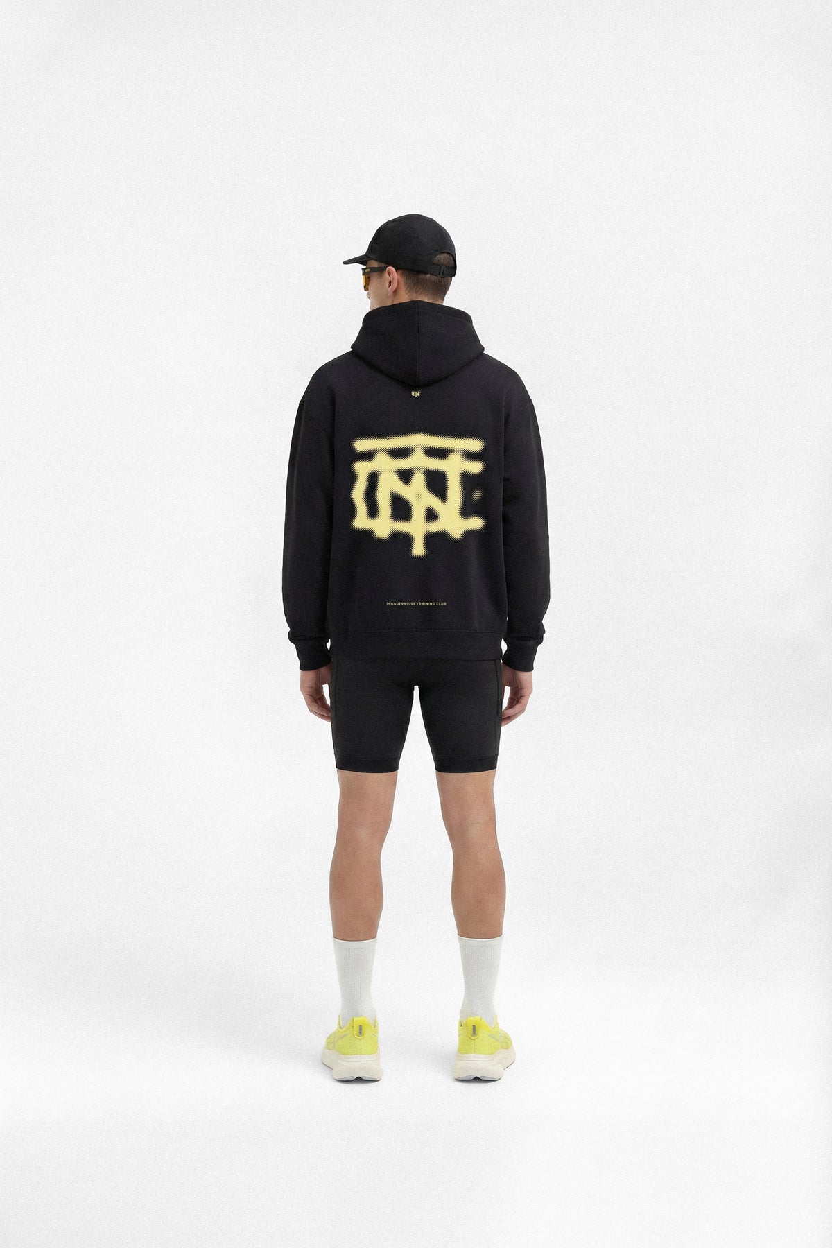 Vapor Logo Oversize Hoodie - Black — View 4