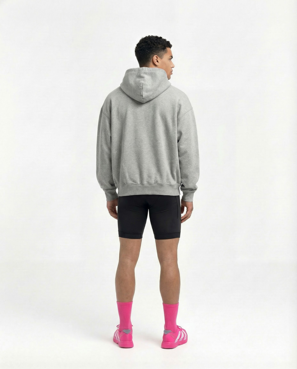 Hybrid Mindset Oversize Hoodie - Heather Grey — Vista 4