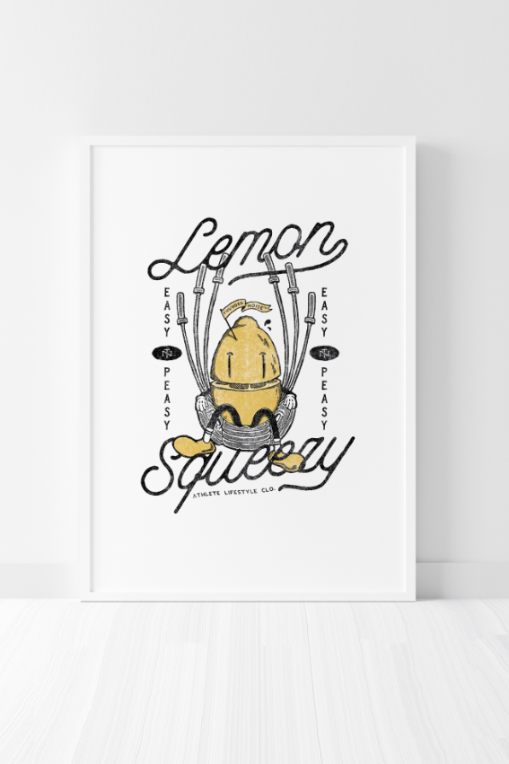 Easy Peasy Lemon Squeezy - A3 Print — Vista 1