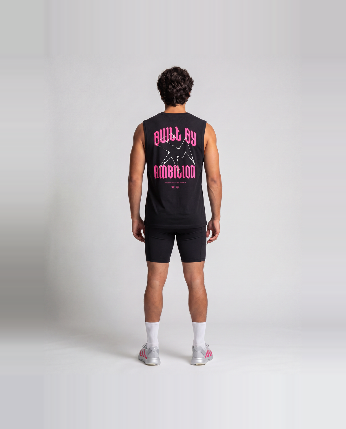 Thundernoise x Sergio Martín Miami Edition Tank Top Black - model back — Vue 5