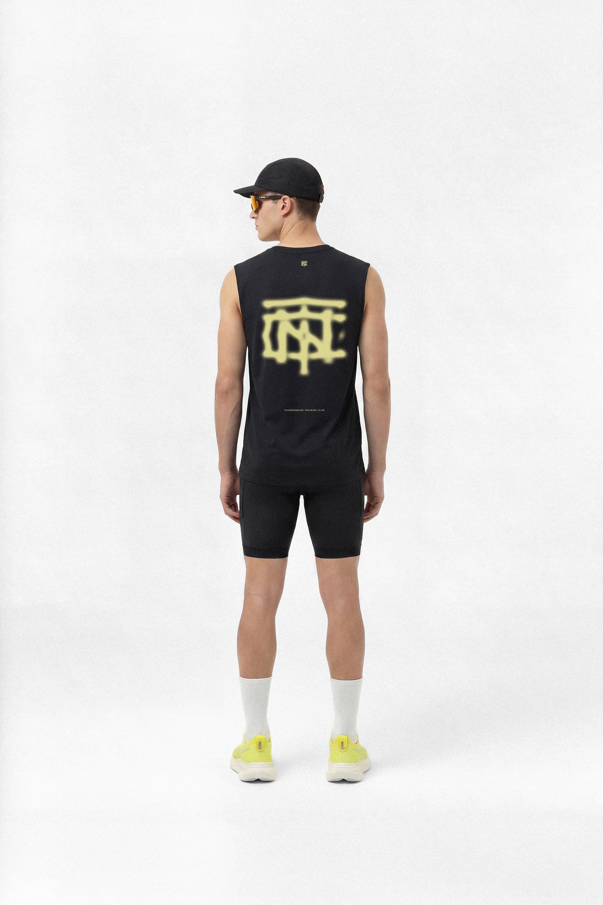 Vapor Logo Tank Top - Black — View 4