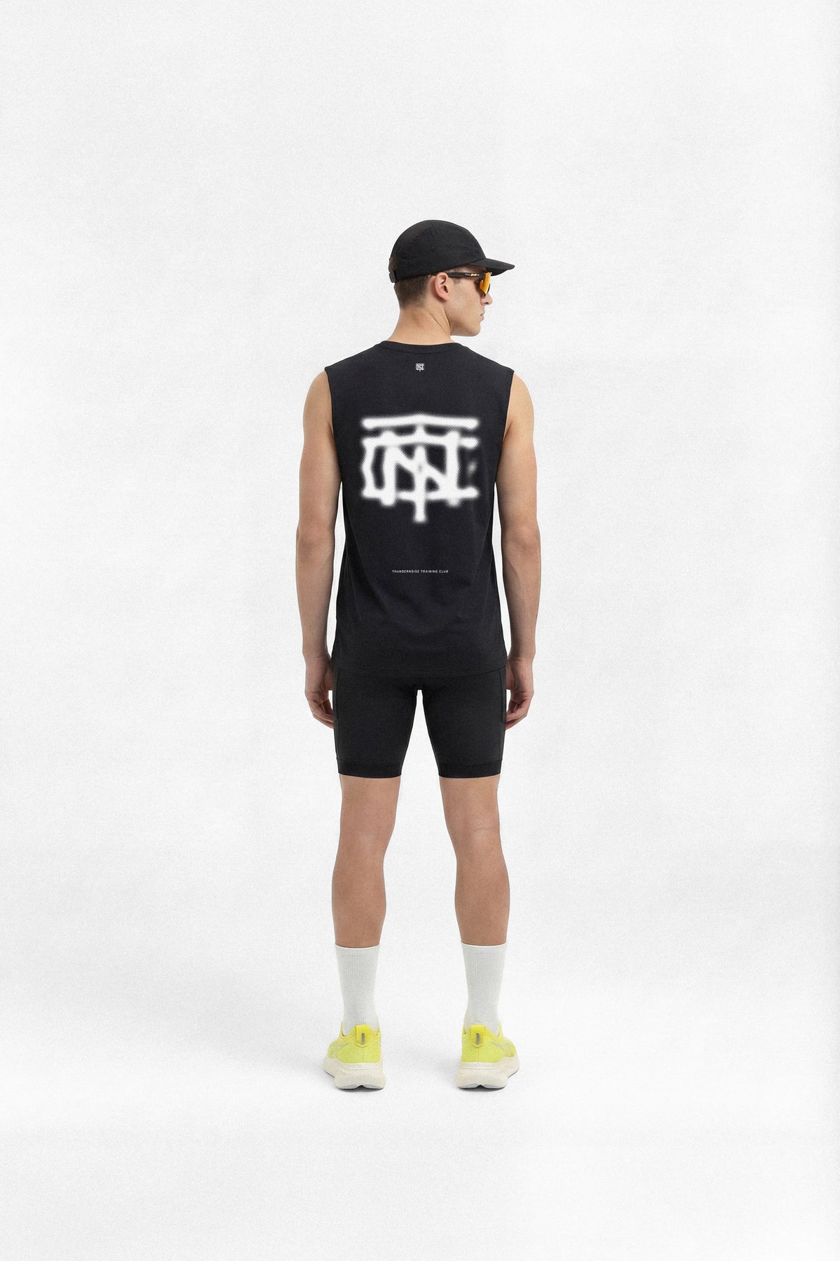 Vapor Logo Tank Top - Black — View 4