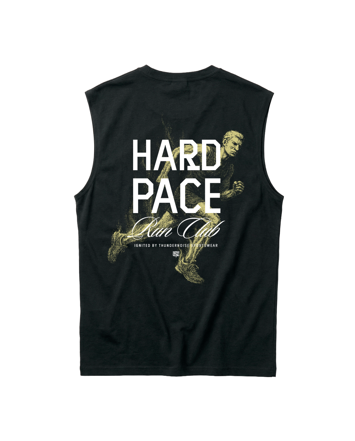 Hard Pace Run Club Tank Top - Black — View 1