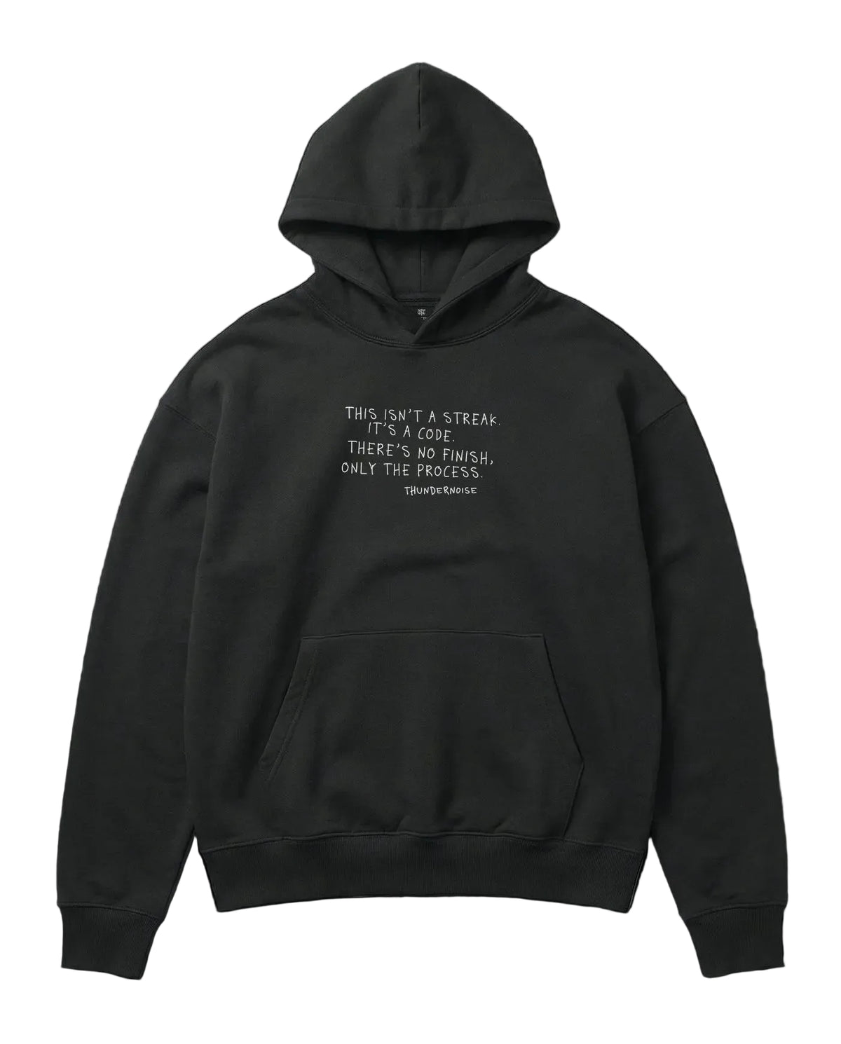 Sisyphus Hoodie Black - Mockup Front — Ansicht 3