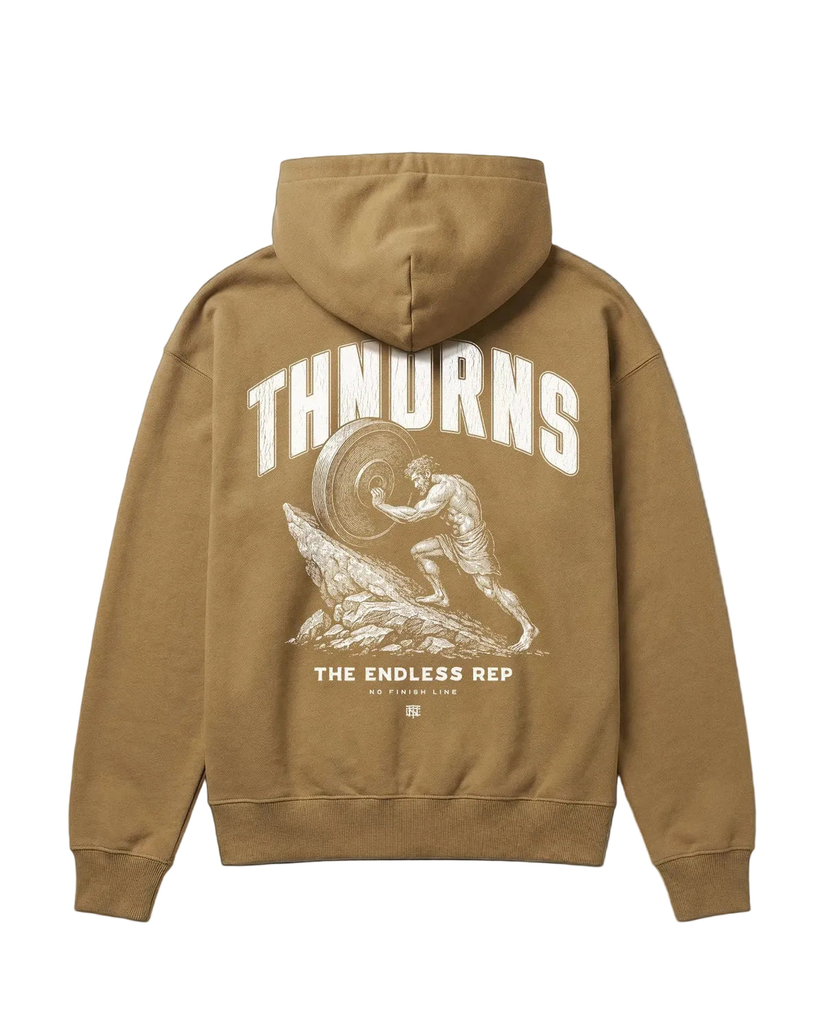 Sisyphus Hoodie Brown - Mockup Back — Ansicht 1