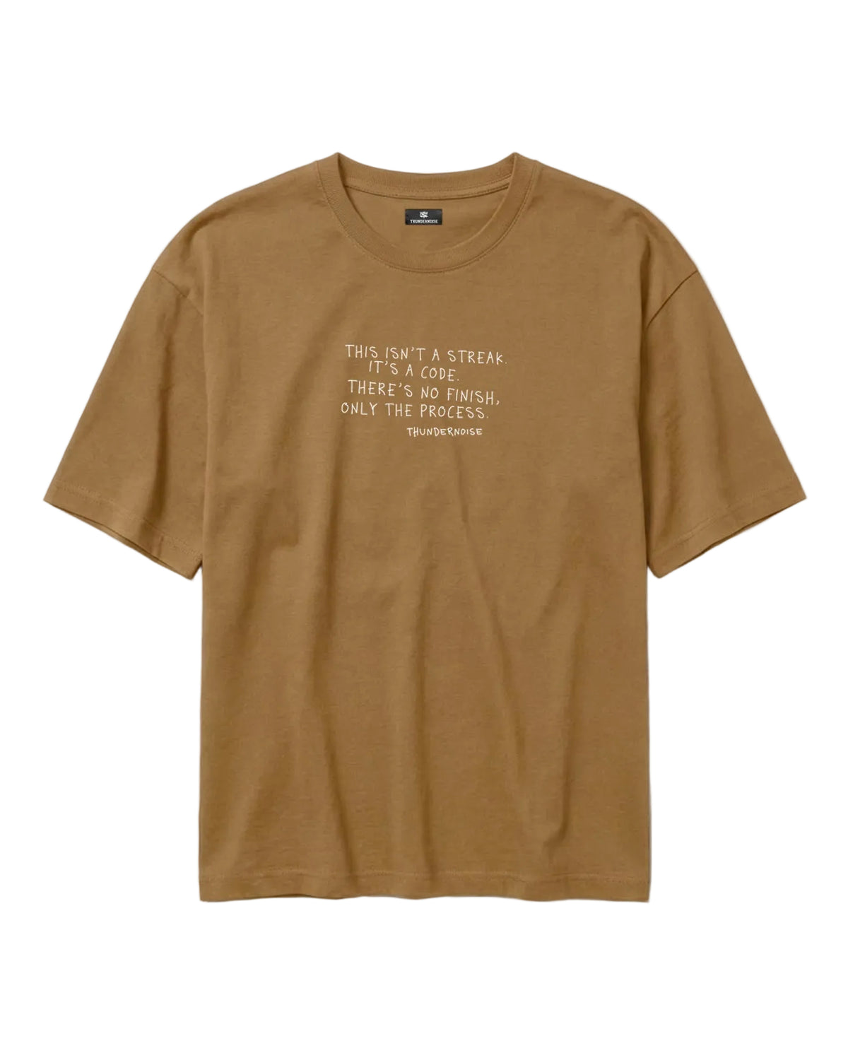 Sisyphus Relaxed Tee Brown - Mockup Front — Ansicht 3