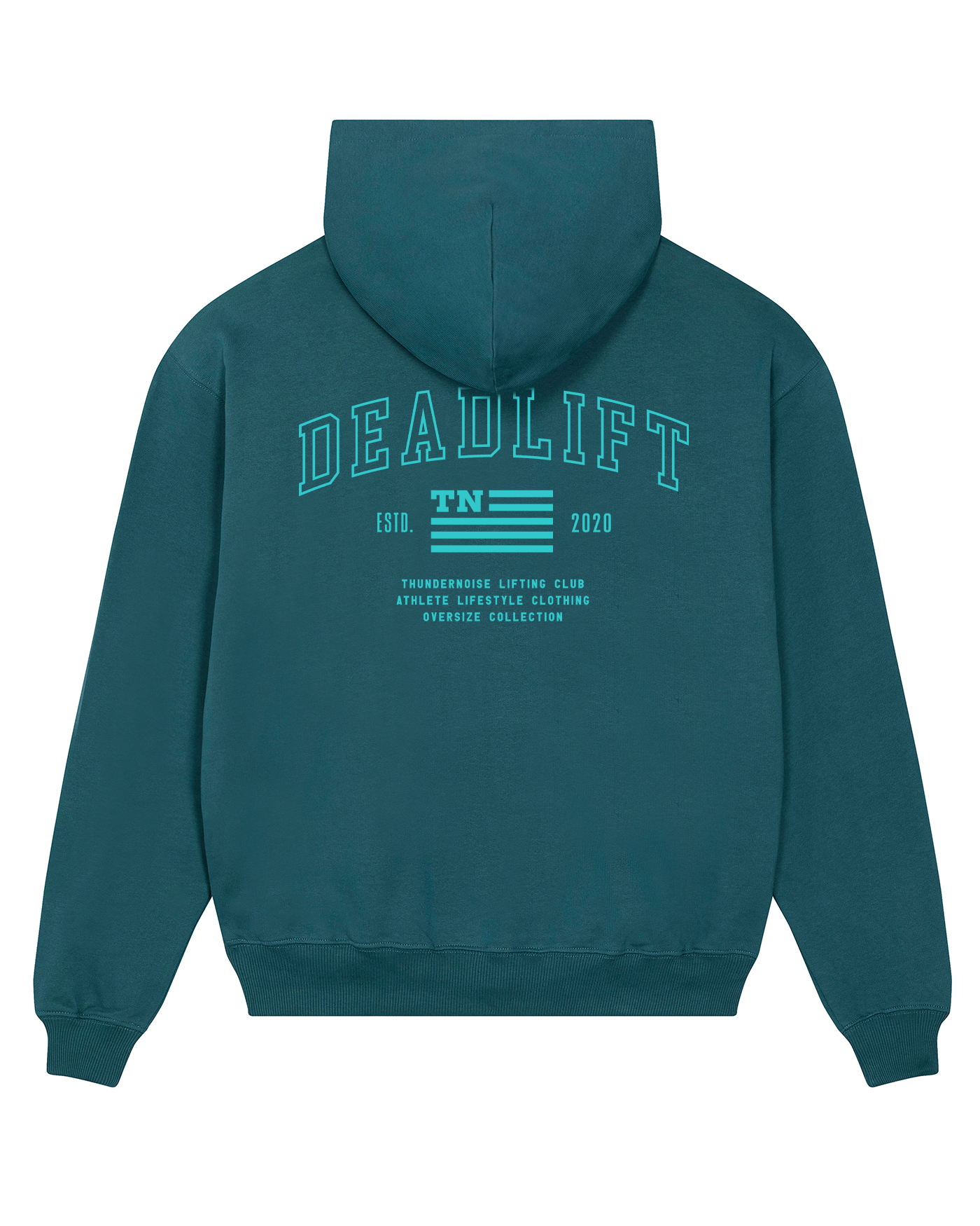 Deadlift Oversize Hoodie - Green Petrol