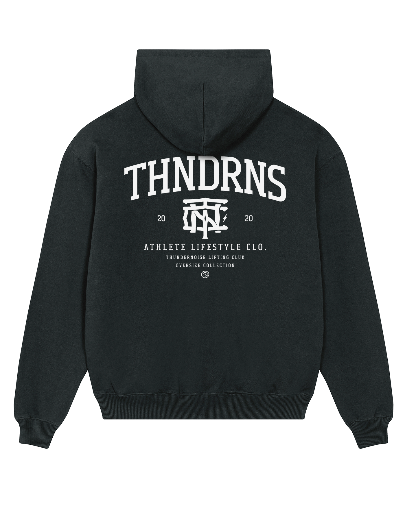 Thundernoise Monogram Oversize Hoodie - Black