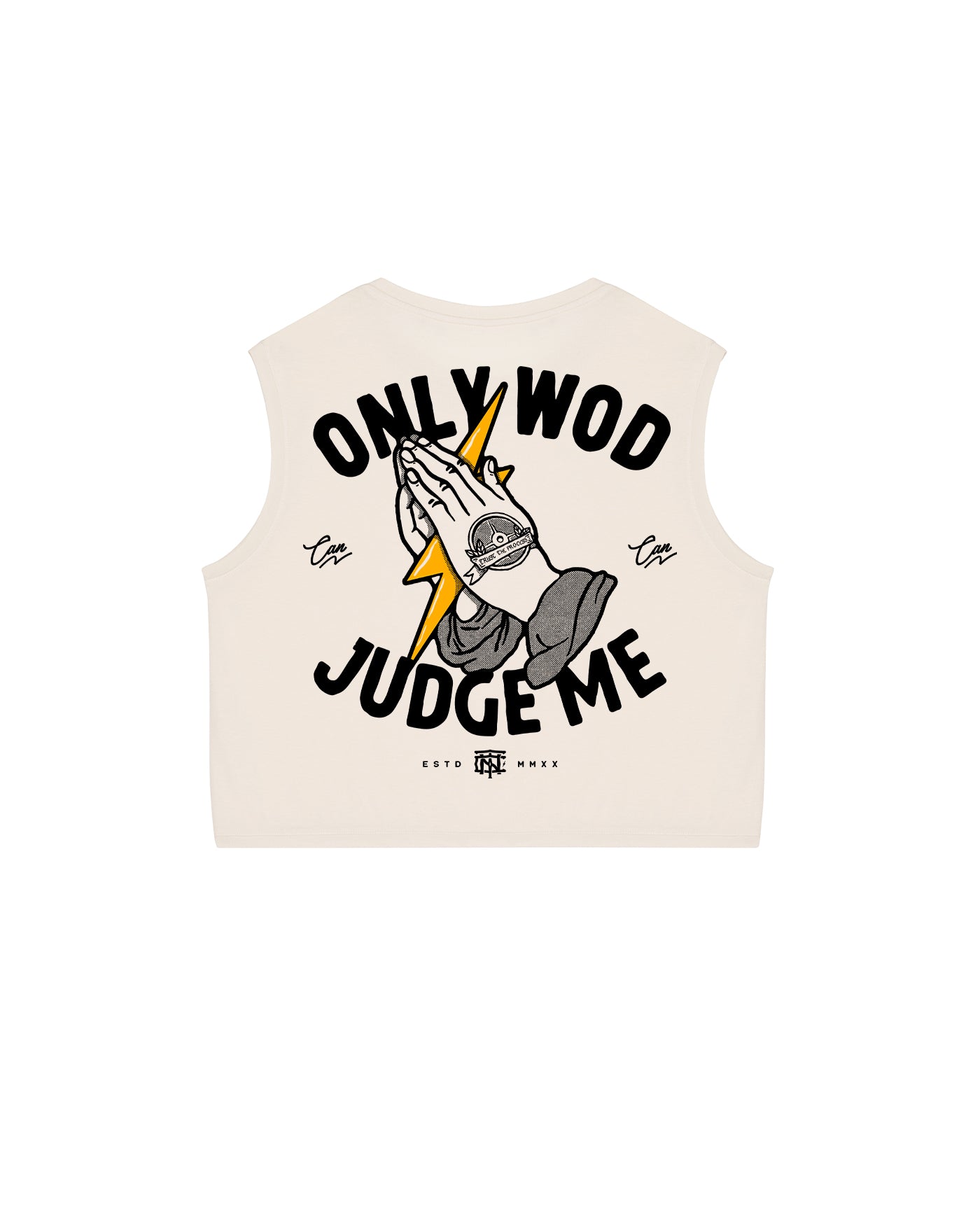 Only Wod Can Judge Me Cropped Tank Top