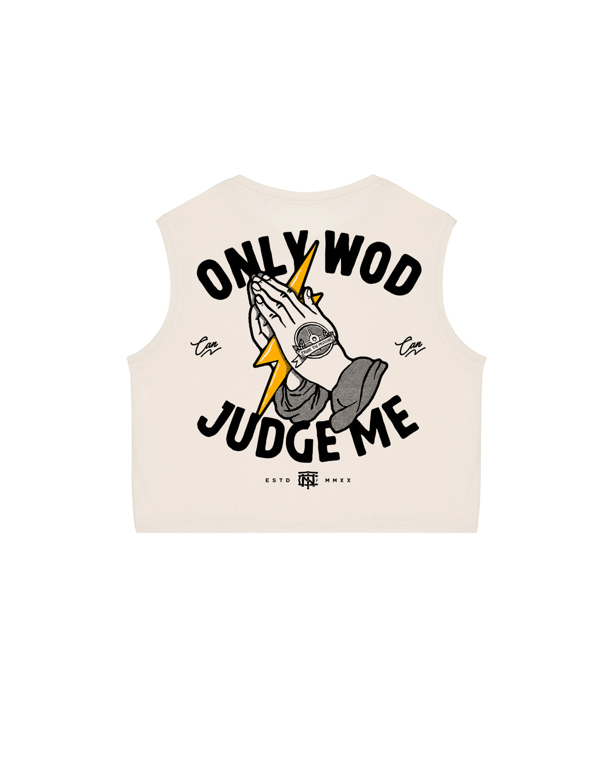 Only Wod Can Judge Me Cropped Tank Top — Ansicht 1