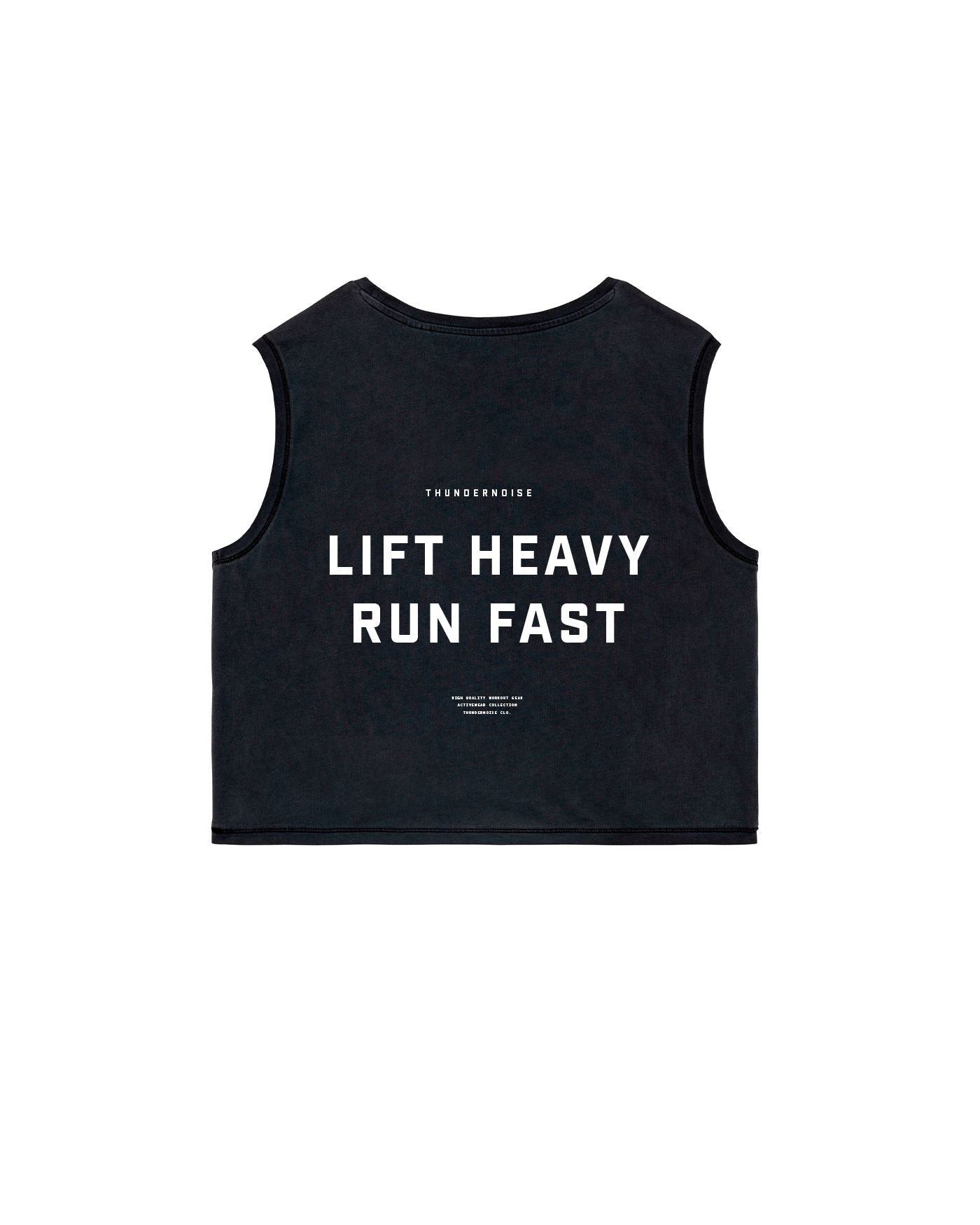 Lift Heavy Run Fast - Cropped Tank Top — View 1