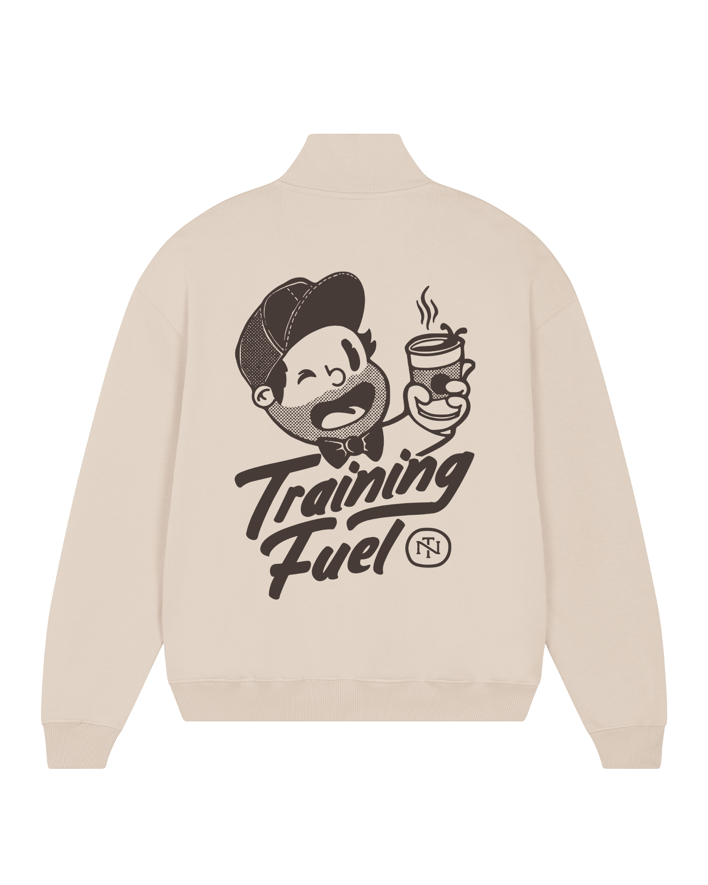 Training Fuel Half Zip Sweatshirt - Beige