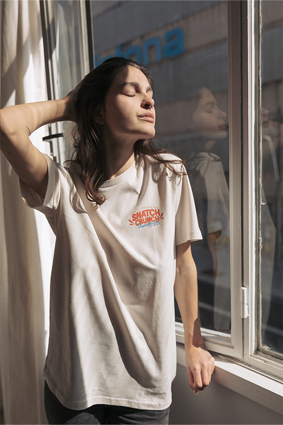 Snatch Crunch T-shirt - Vintage White