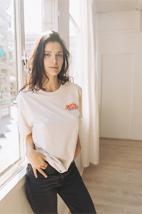 Snatch Crunch T-shirt - Vintage White