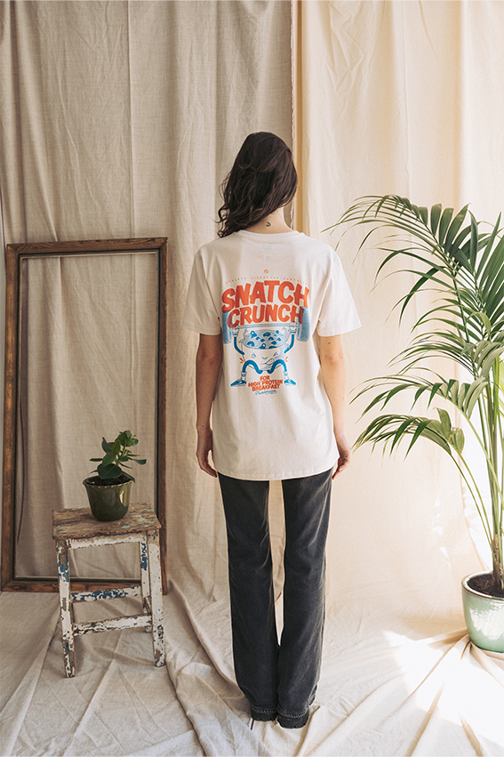 Snatch Crunch T-shirt - Vintage White