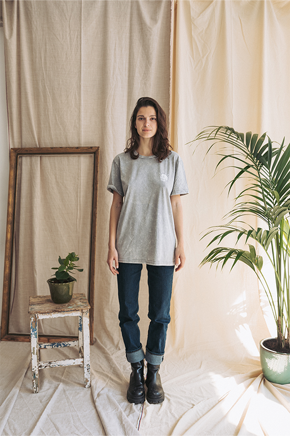 Double Unders Wiplash T-shirt - Aged Grey