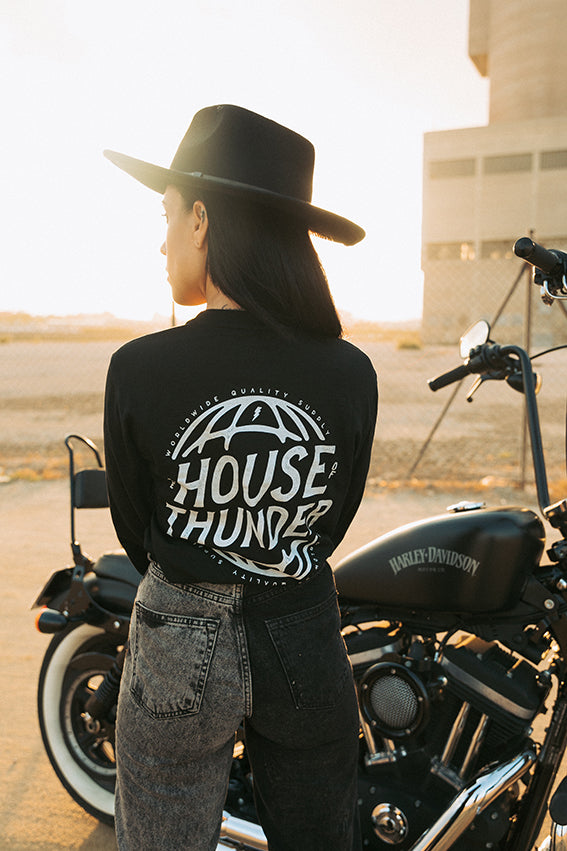 Thundernoise Worldwide Sleeve T-shirt - Black