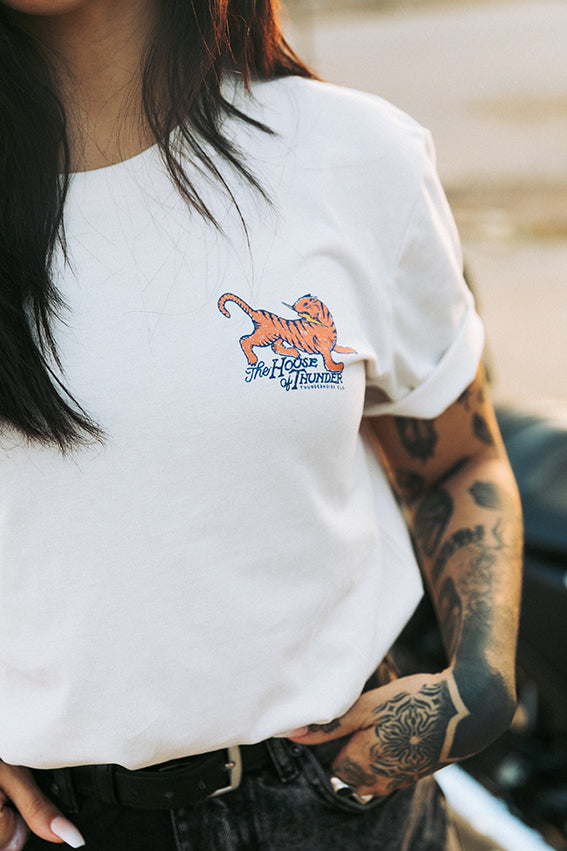 Tiger T-shirt - Vintage White