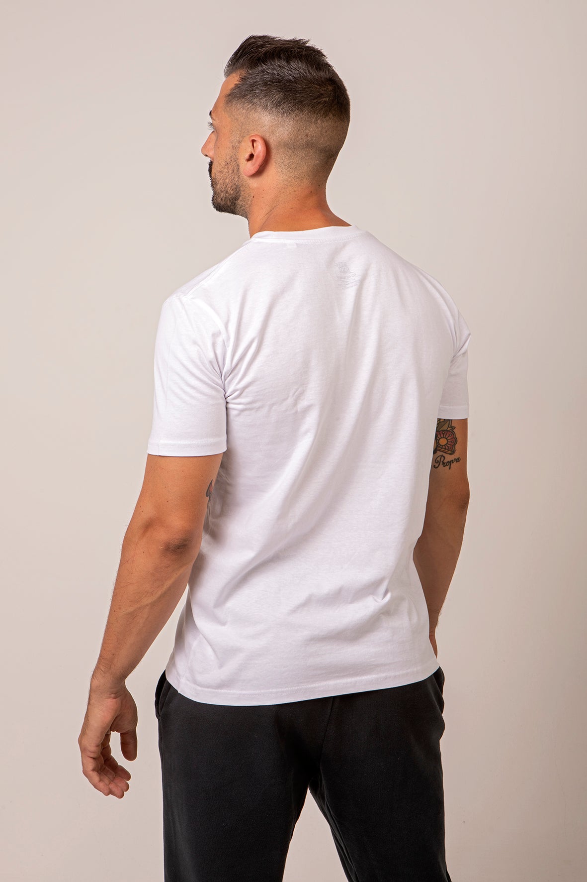Antiburpees Social Club (Orange) - T-Shirt - White — Ansicht 4