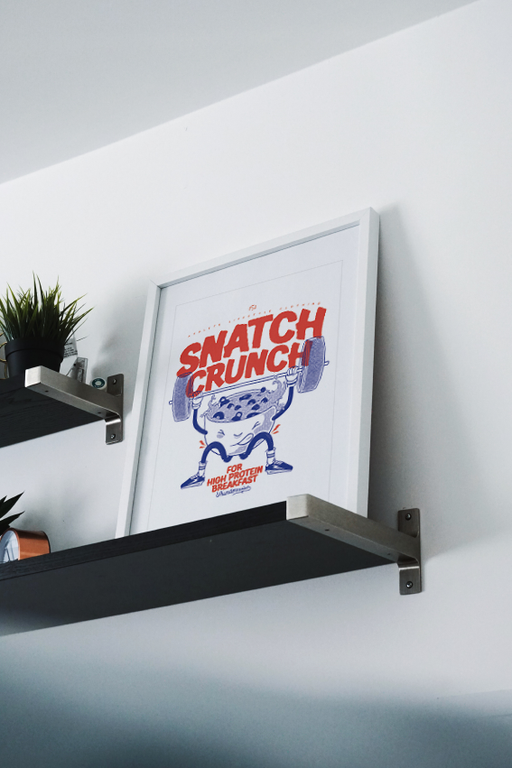 Snatch Crunch - A3 Print — Vista 1