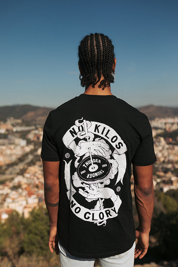 No Kilos No Glory - T-Shirt - Black — Ansicht 2