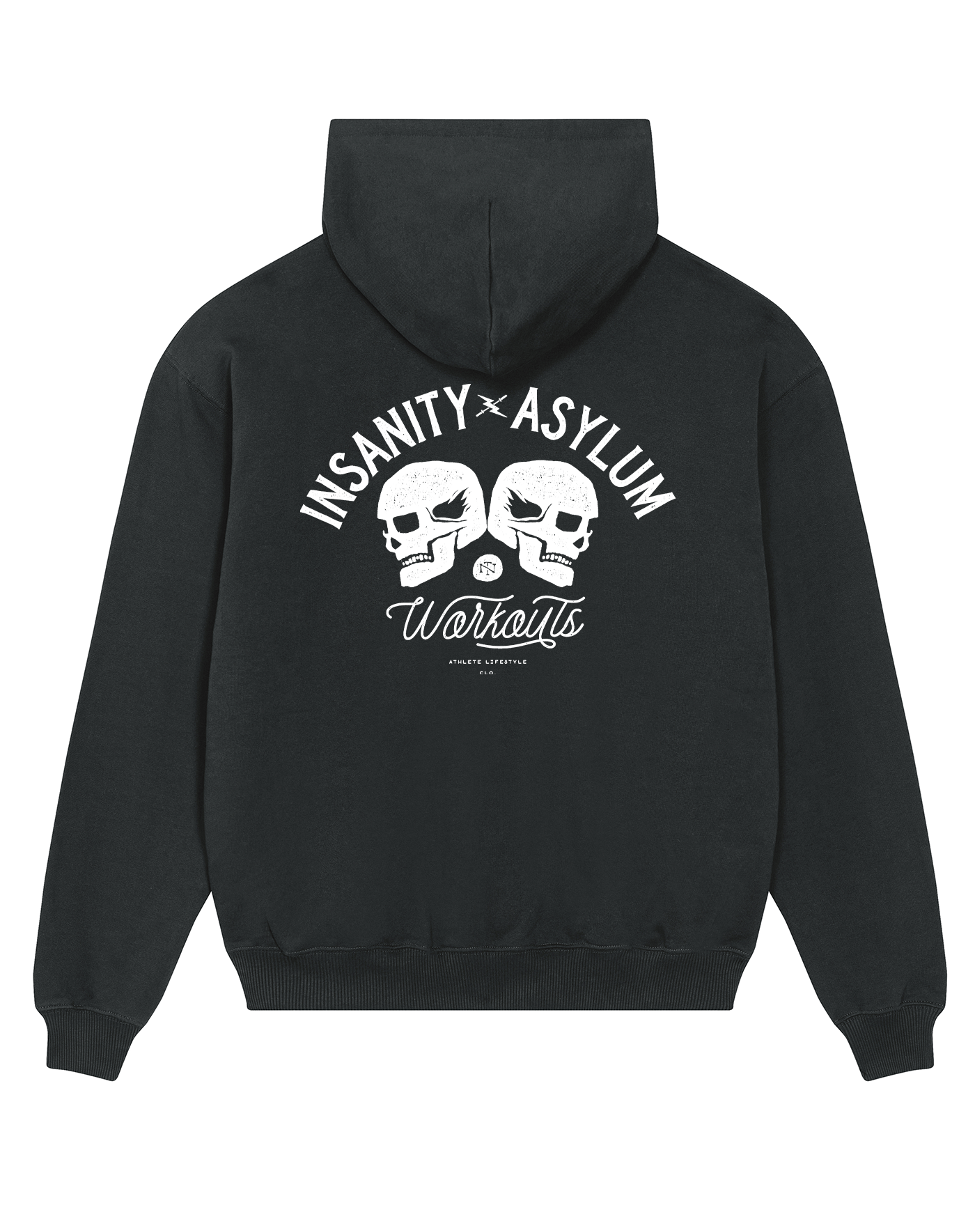 Insanity Asylum Workouts Oversize Hoodie - Black