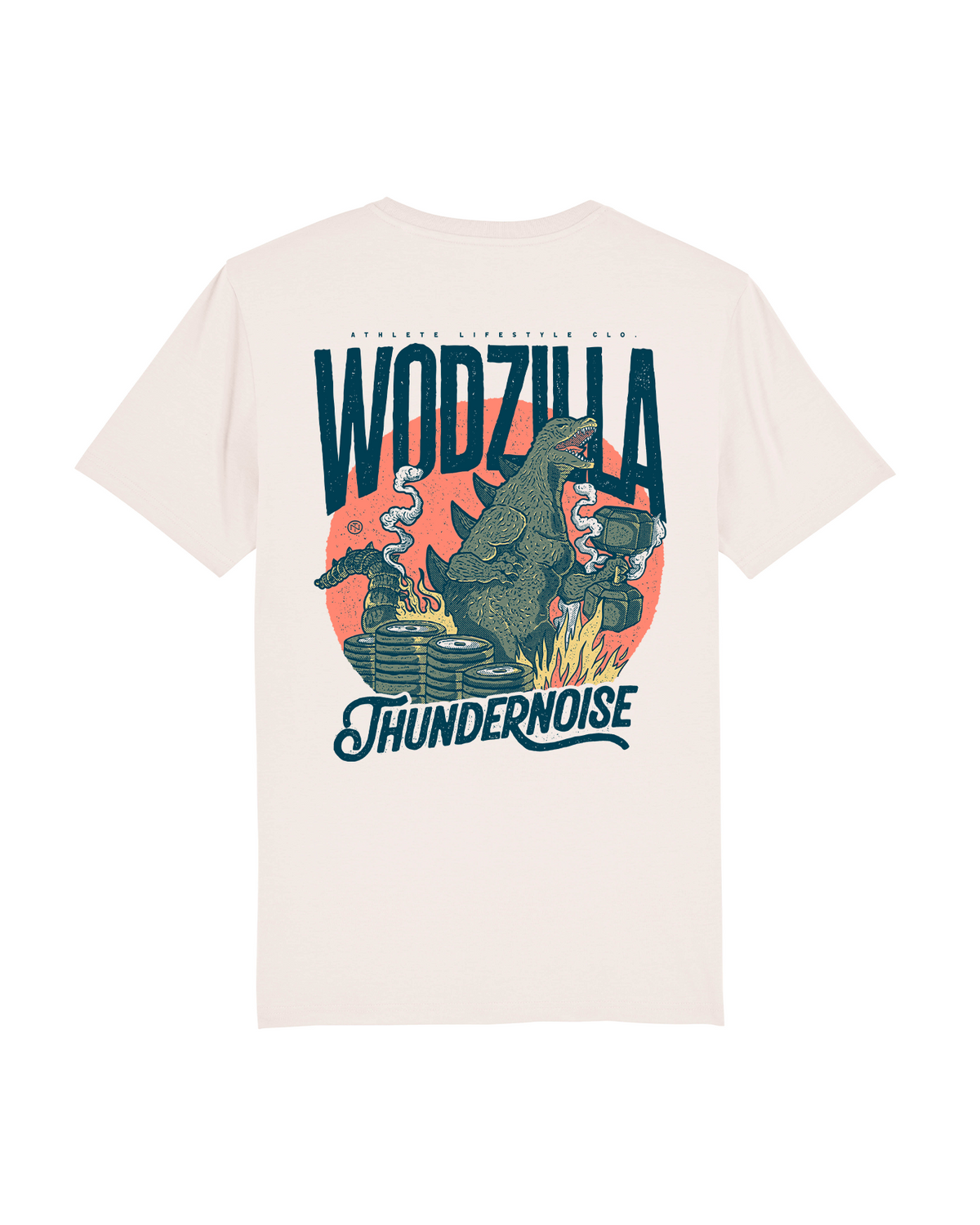 Wodzilla T-Shirt - Vintage White — Vista 1