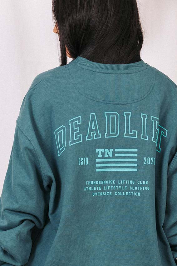 Deadlift Oversize Sweater - Green Petrol