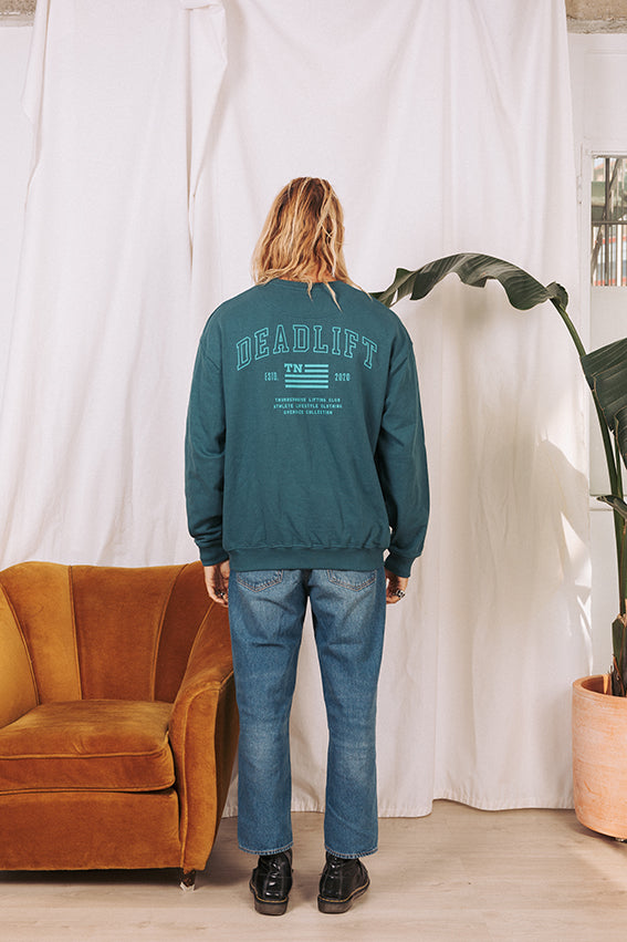 Deadlift Oversize Sweater - Green Petrol