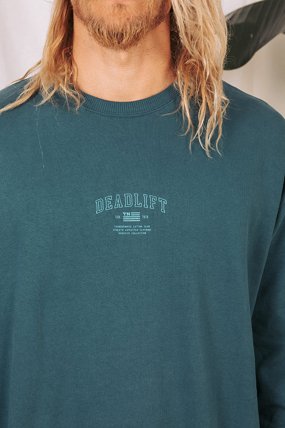 Deadlift Oversize Sweater - Green Petrol